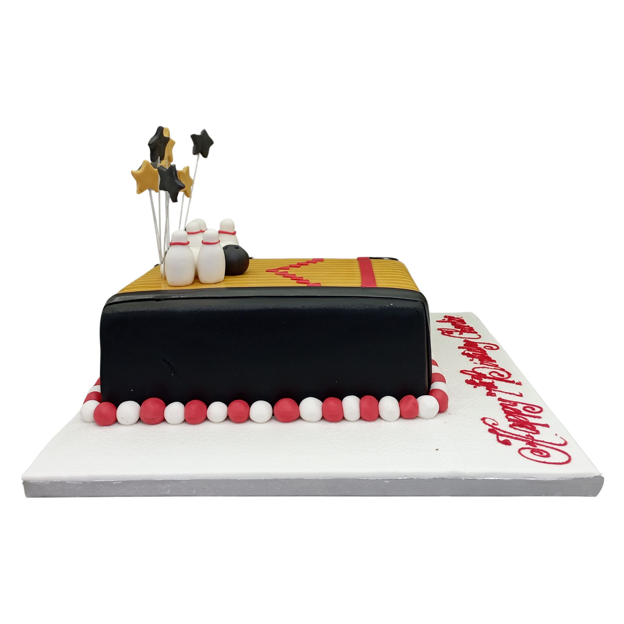 Bowling alley cake