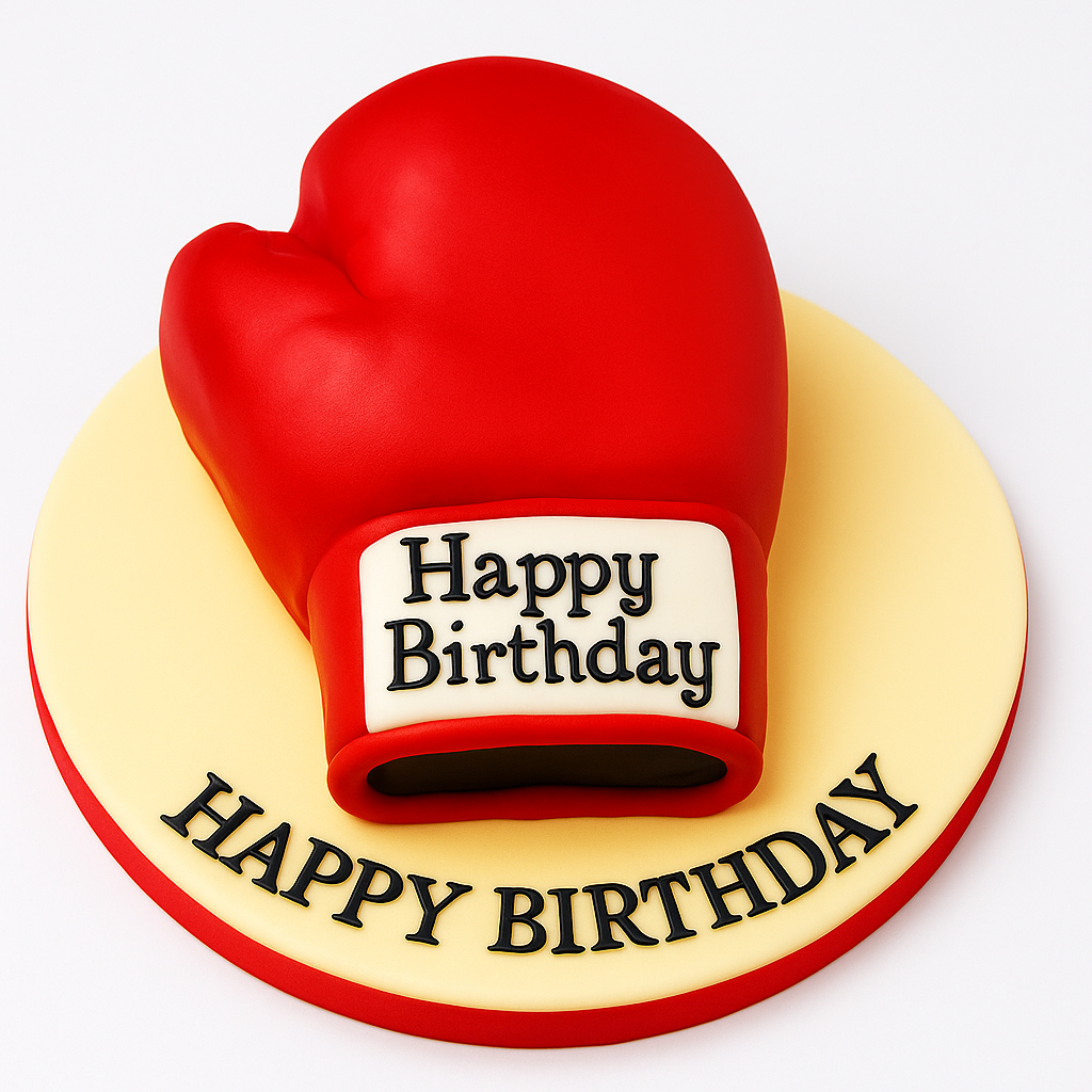 Boxing Glove Cake