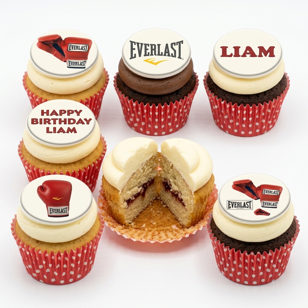 Everlast Boxing Birthday Cupcakes