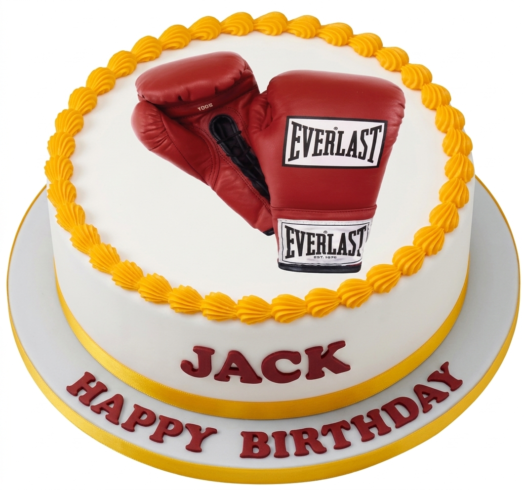 Boxing Gloves Birthday Cake for Him