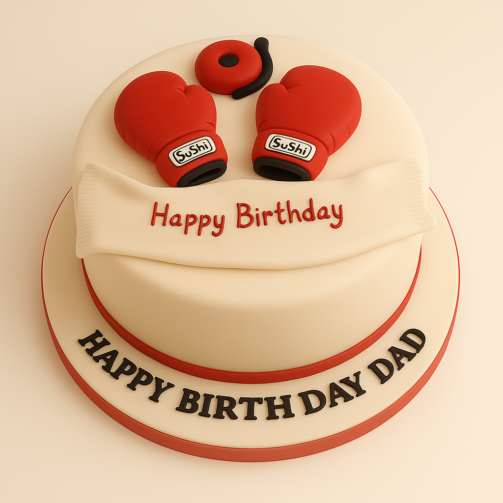 Boxing Gloves Cake