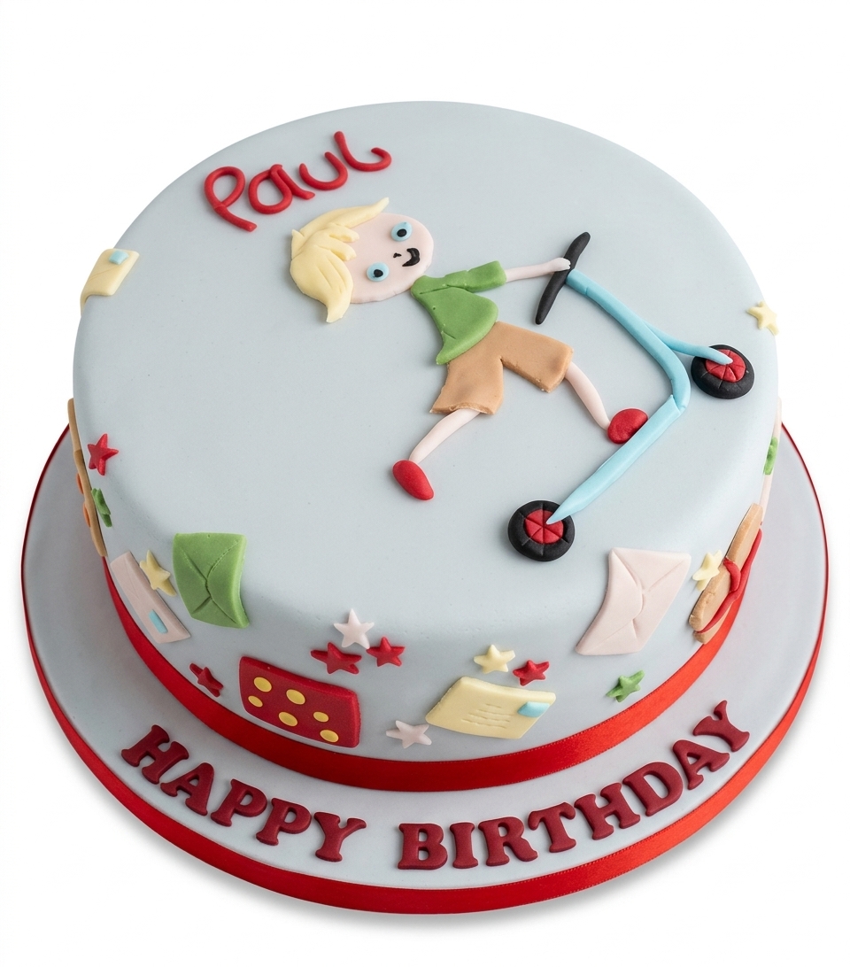 Kids Scooter Birthday Cake