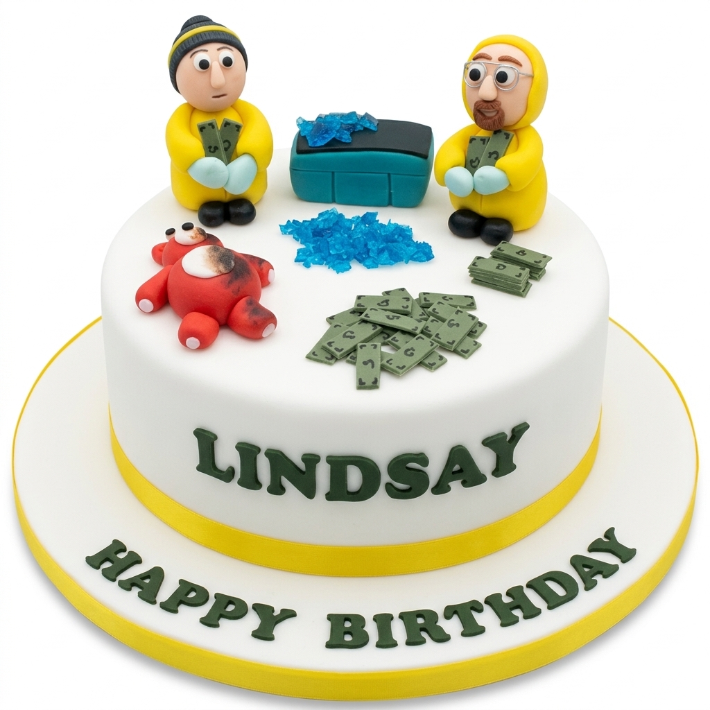 Breaking Bad Theme Birthday Cake
