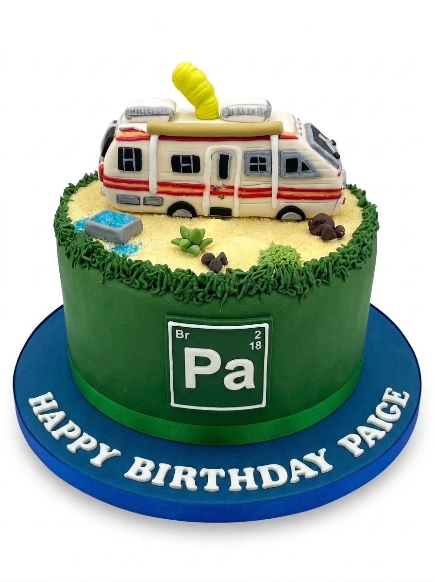 Breaking Bad Theme Birthday Cake