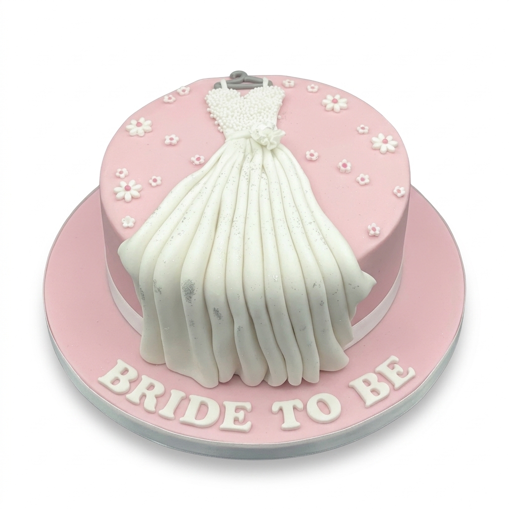 Wedding Dress Bridal Shower Cake