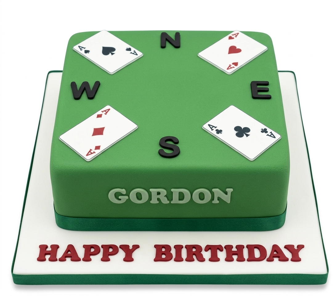 Gaming Card Theme Birthday Cake