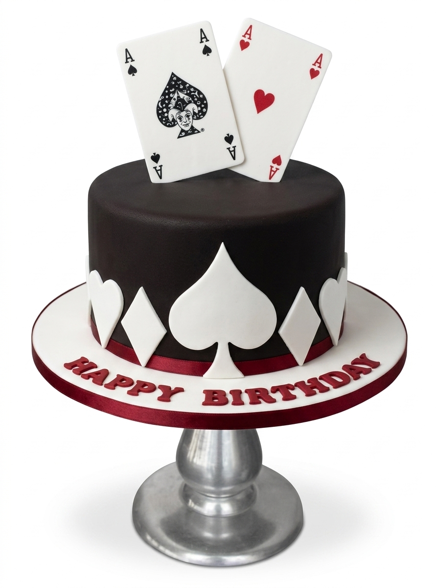 Card Player Birthday Cake