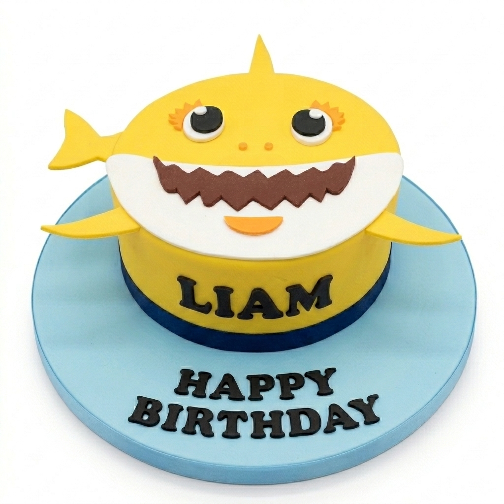 Baby Shark Birthday Cake