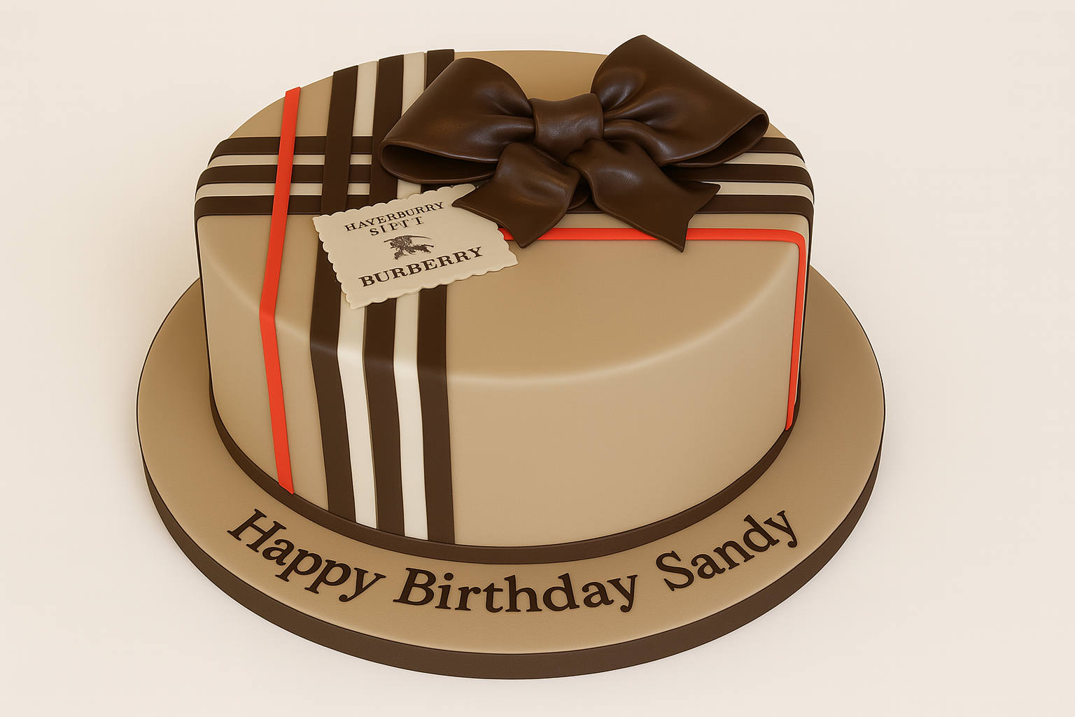 Burberry cake