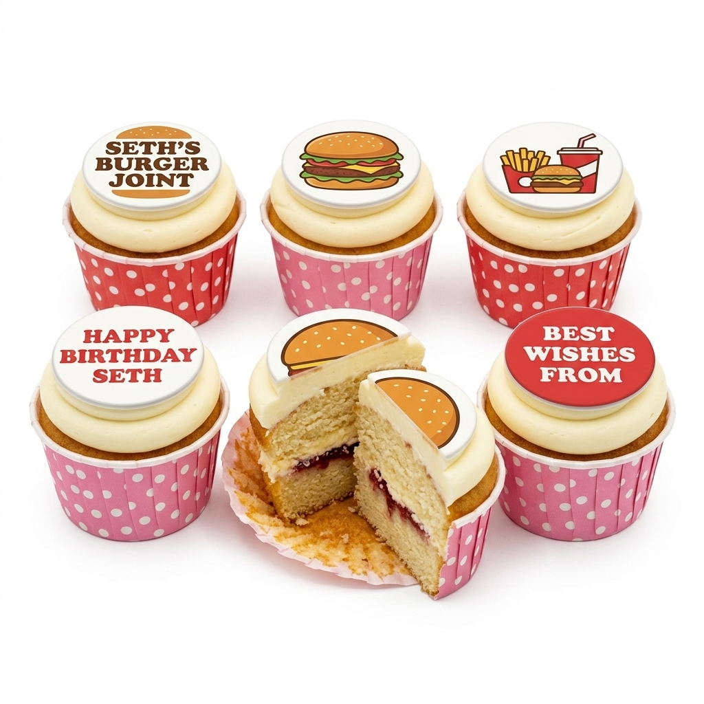 Fast Food Fun Birthday Cupcakes
