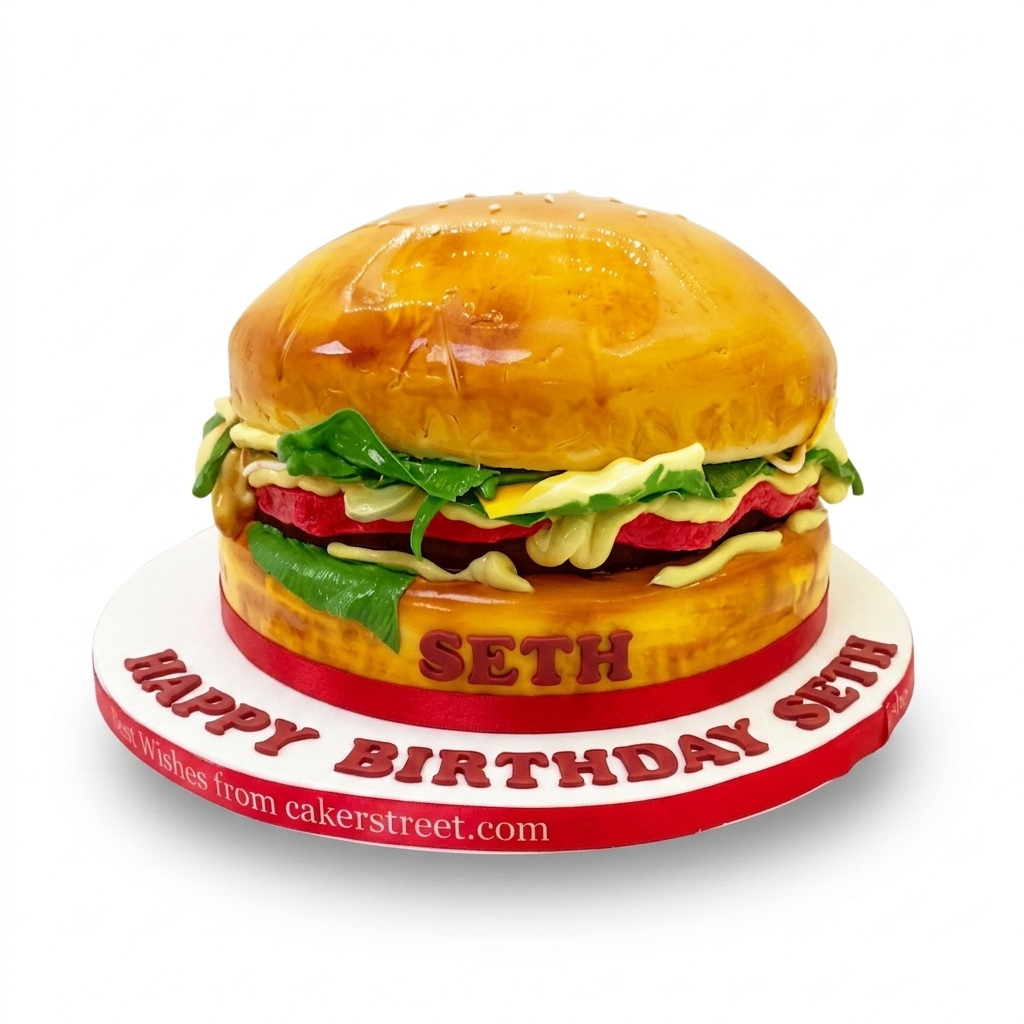 Burger Birthday Cake