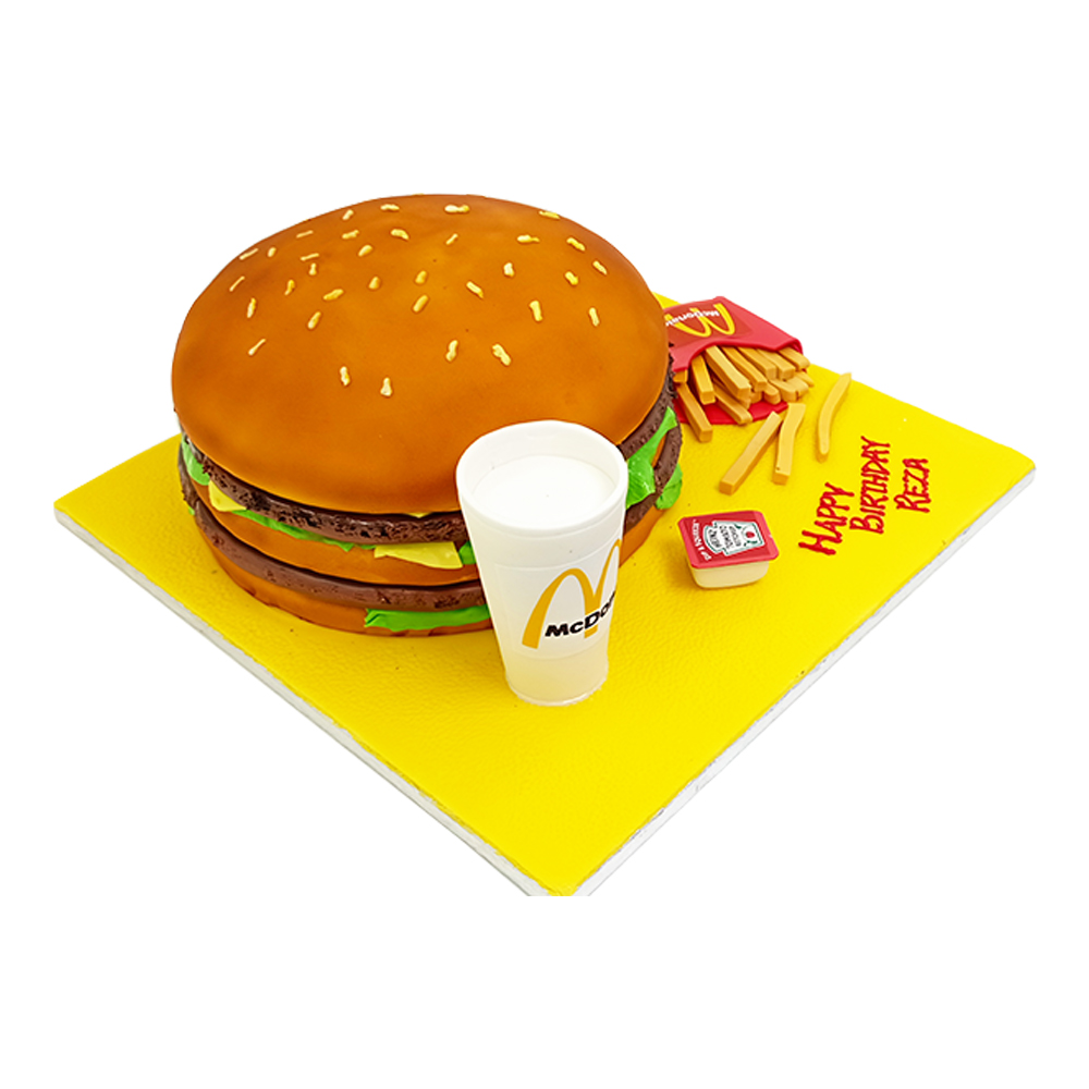 McDonald's Birthday Cake in 3D