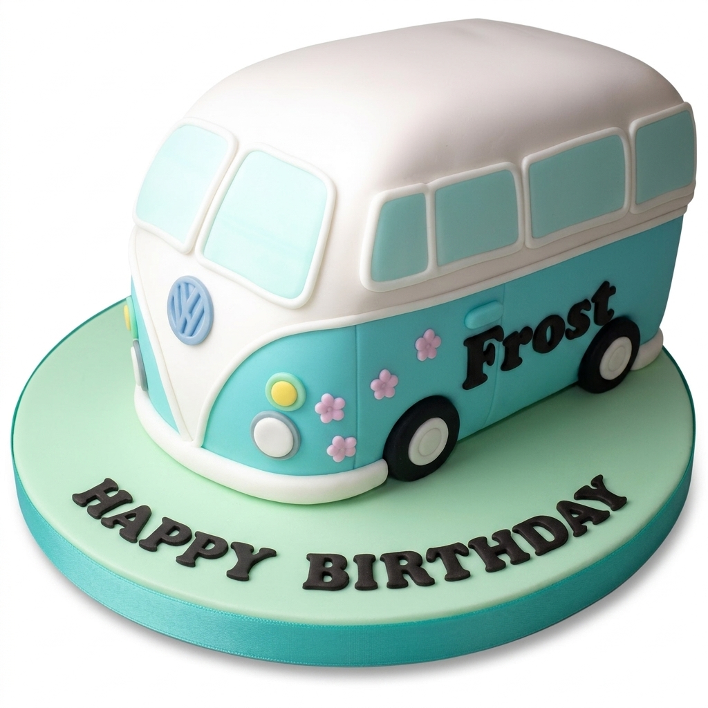 Camper Van Birthday Cake