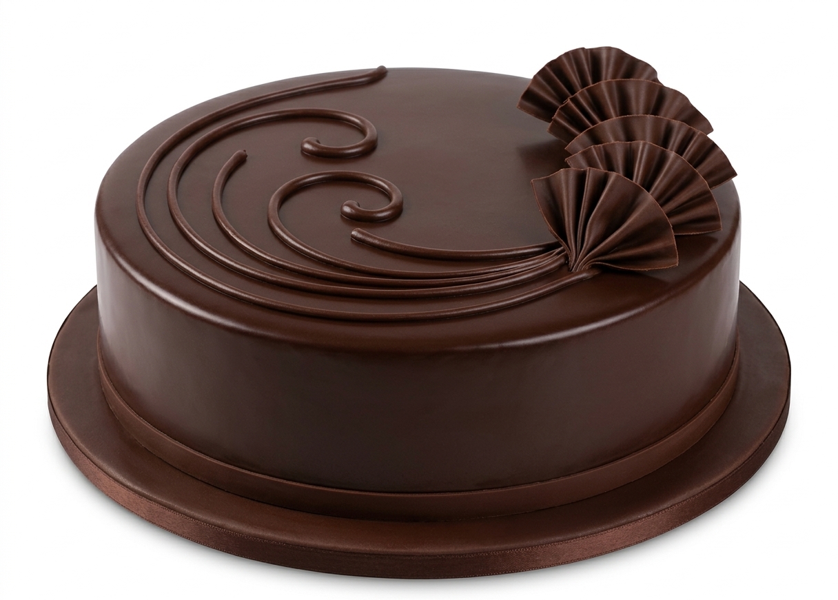 Elegant Chocolate Birthday Cake