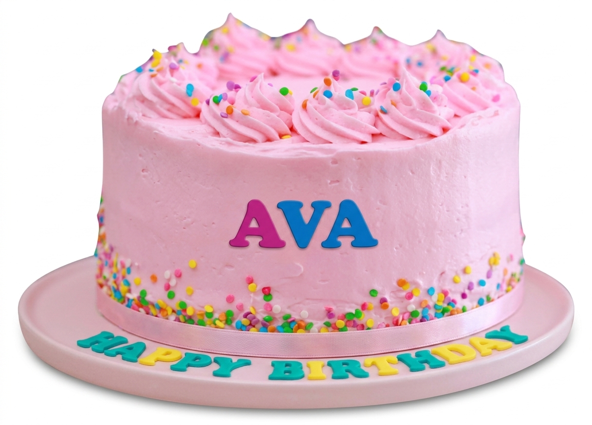 Pink Sprinkle Birthday Cake for Her