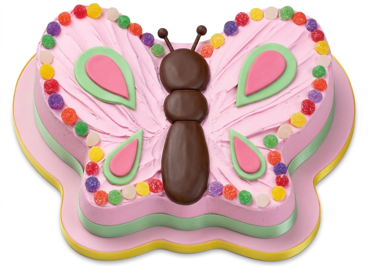 Butterfly Birthday Cake for Girls