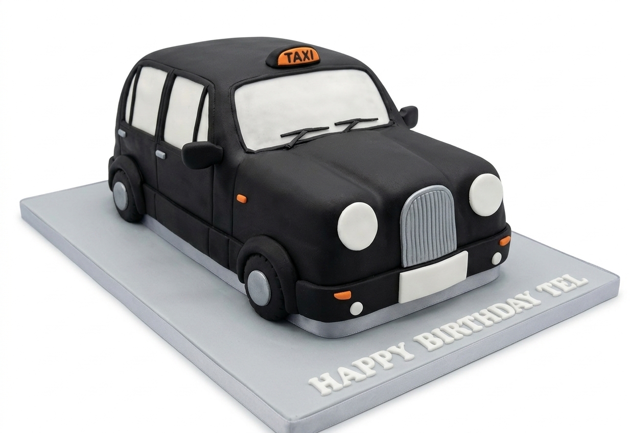 London Taxi Birthday Cake