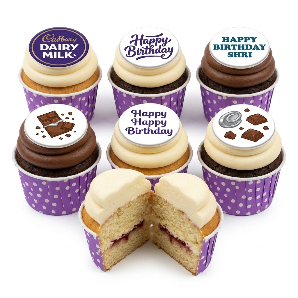Cadbury Dairy Milk Birthday Cupcakes