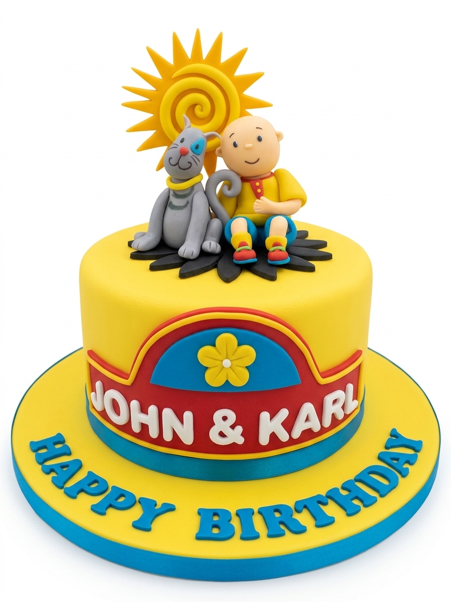 Caillou & Rosie Kids Birthday Cake