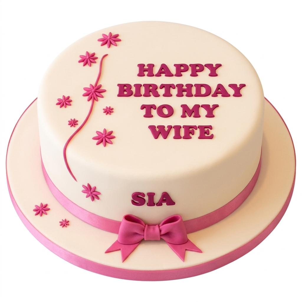 Floral Birthday Cake for Her