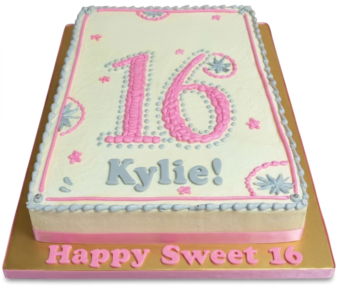 Sweet 16th Birthday Cake