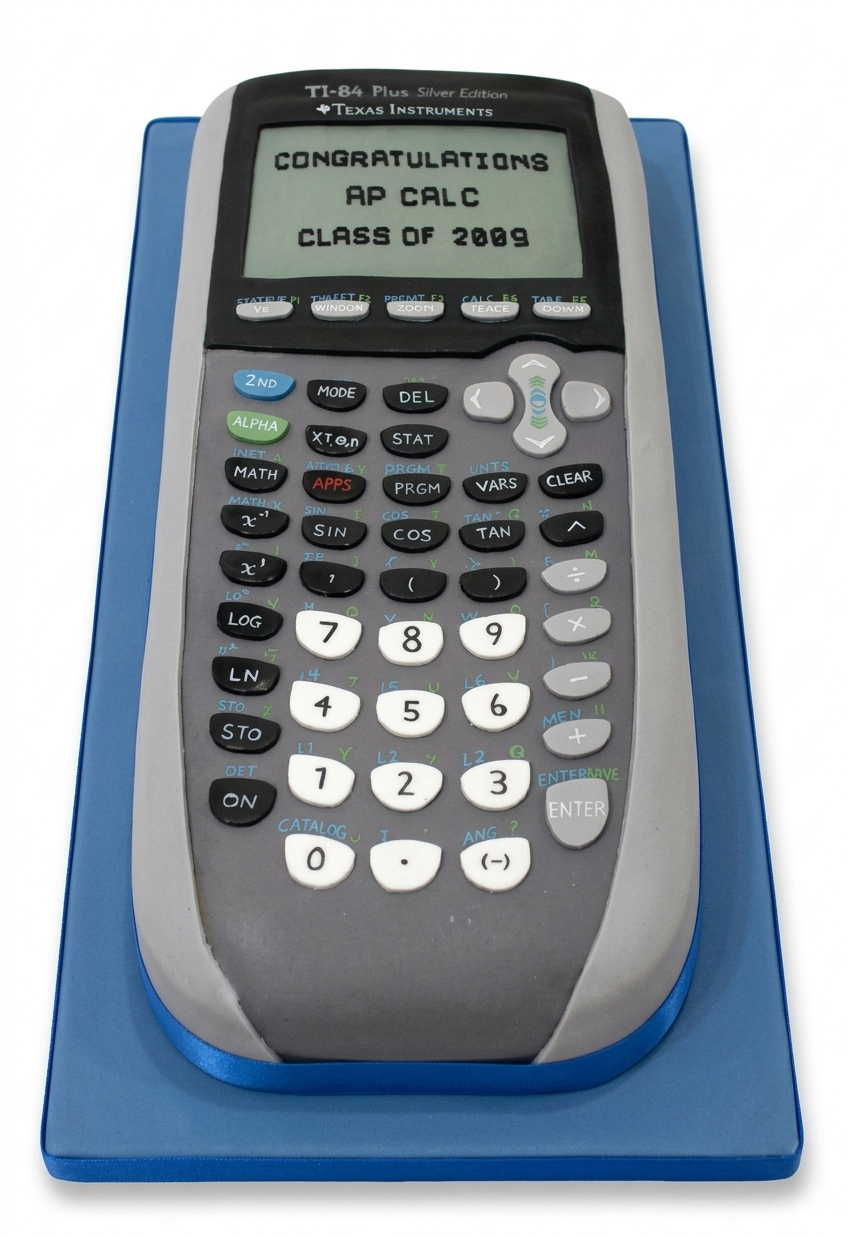 Calculator Graduation Cake