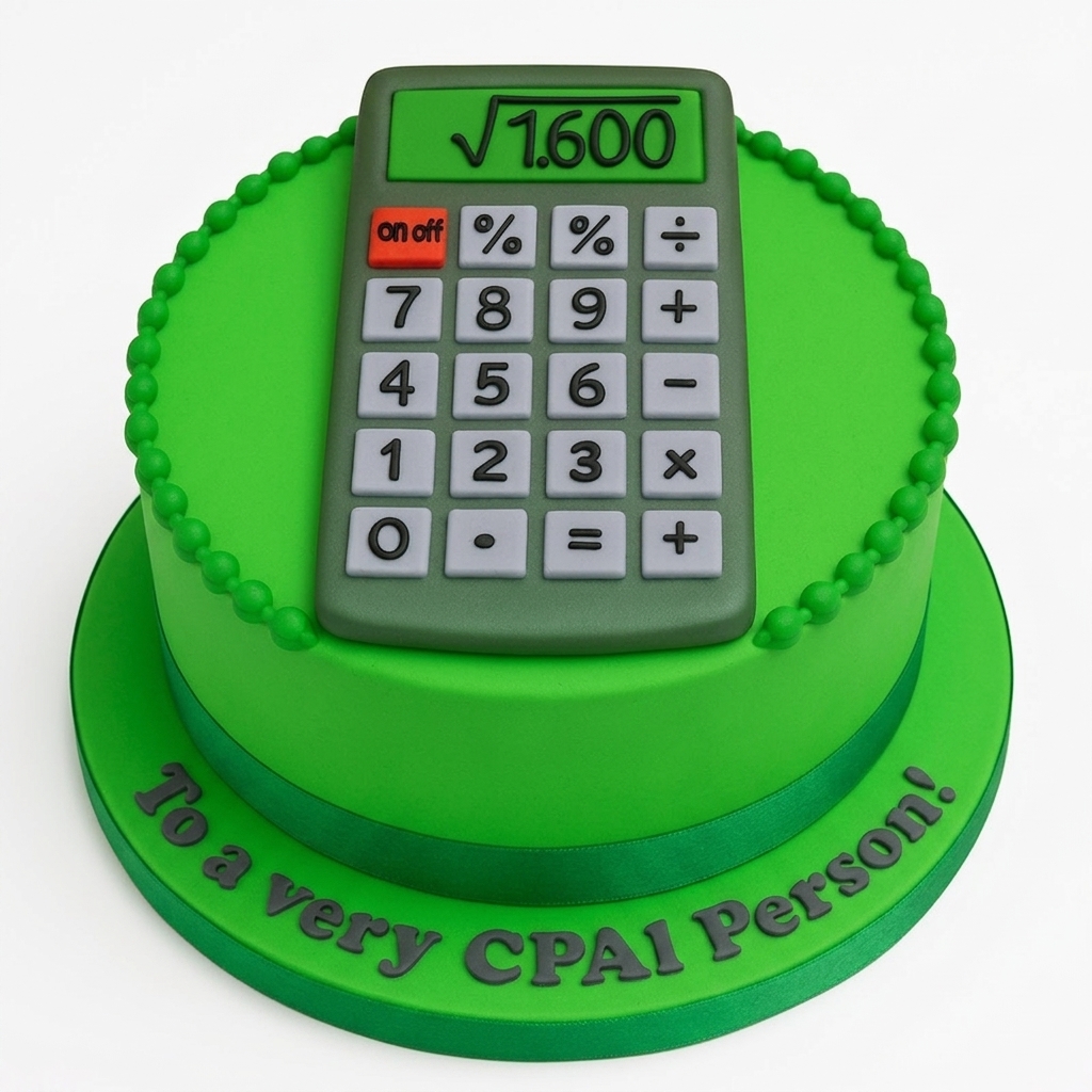 Calculator Theme Birthday Cake