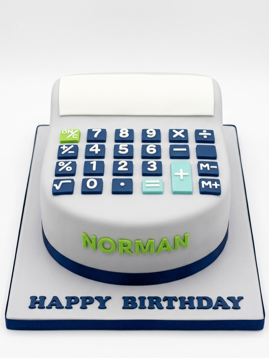 Calculator Birthday Cake