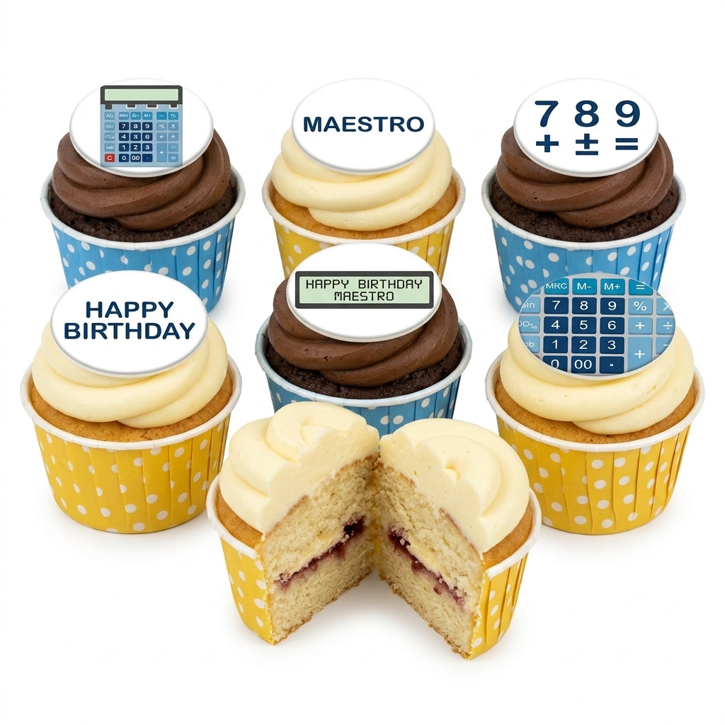 Accountant Birthday Cupcakes