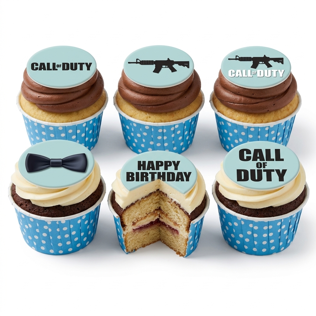 Call of Duty Birthday Cupcakes