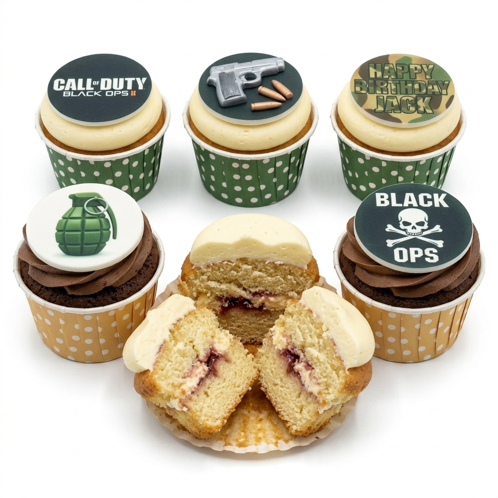 Call of Duty Gaming Birthday Cupcakes