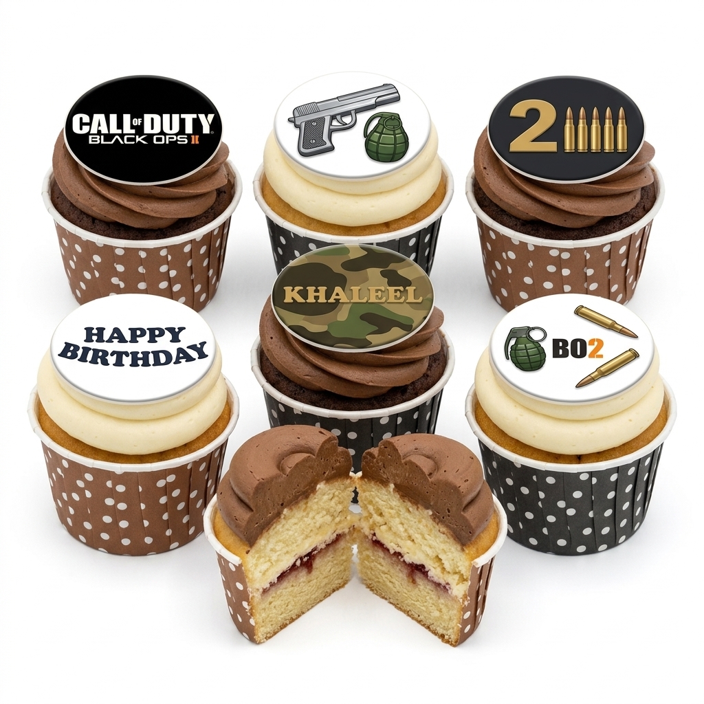 Call of Duty Gaming Birthday Cupcakes