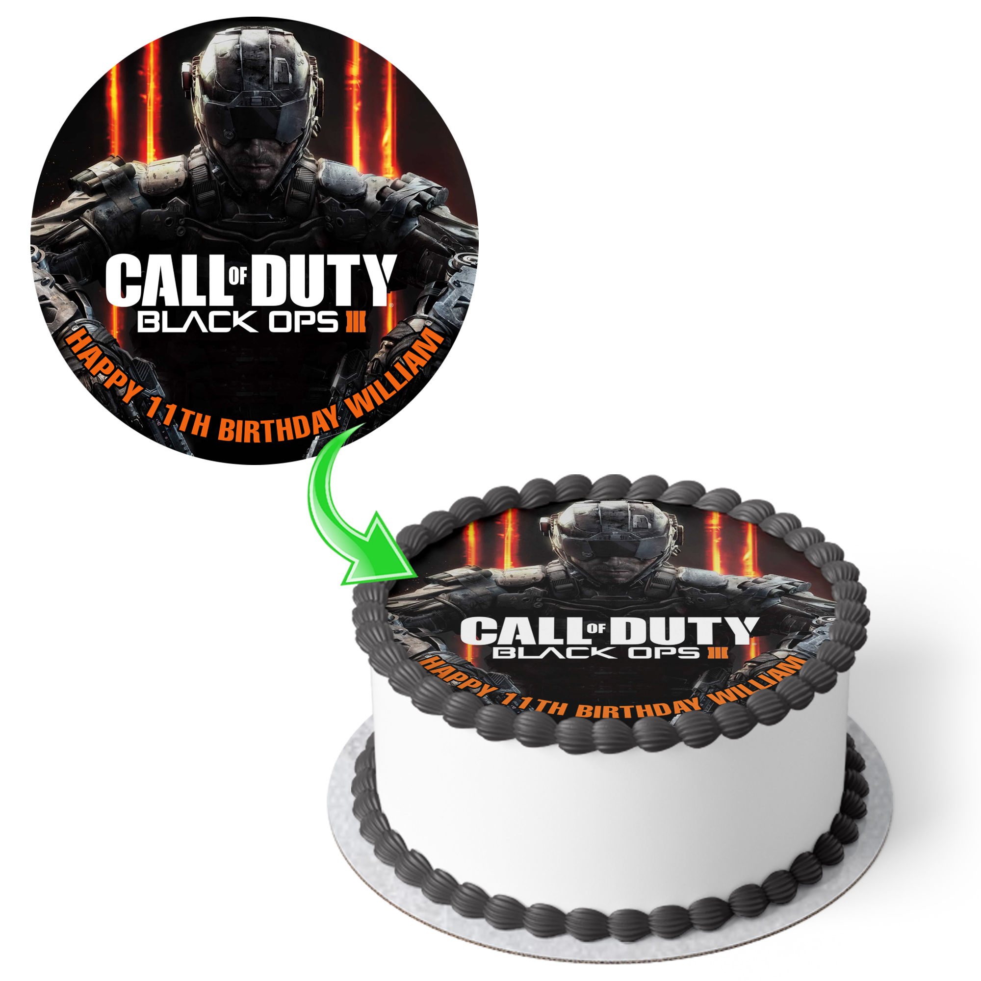 Call of duty Photo cake