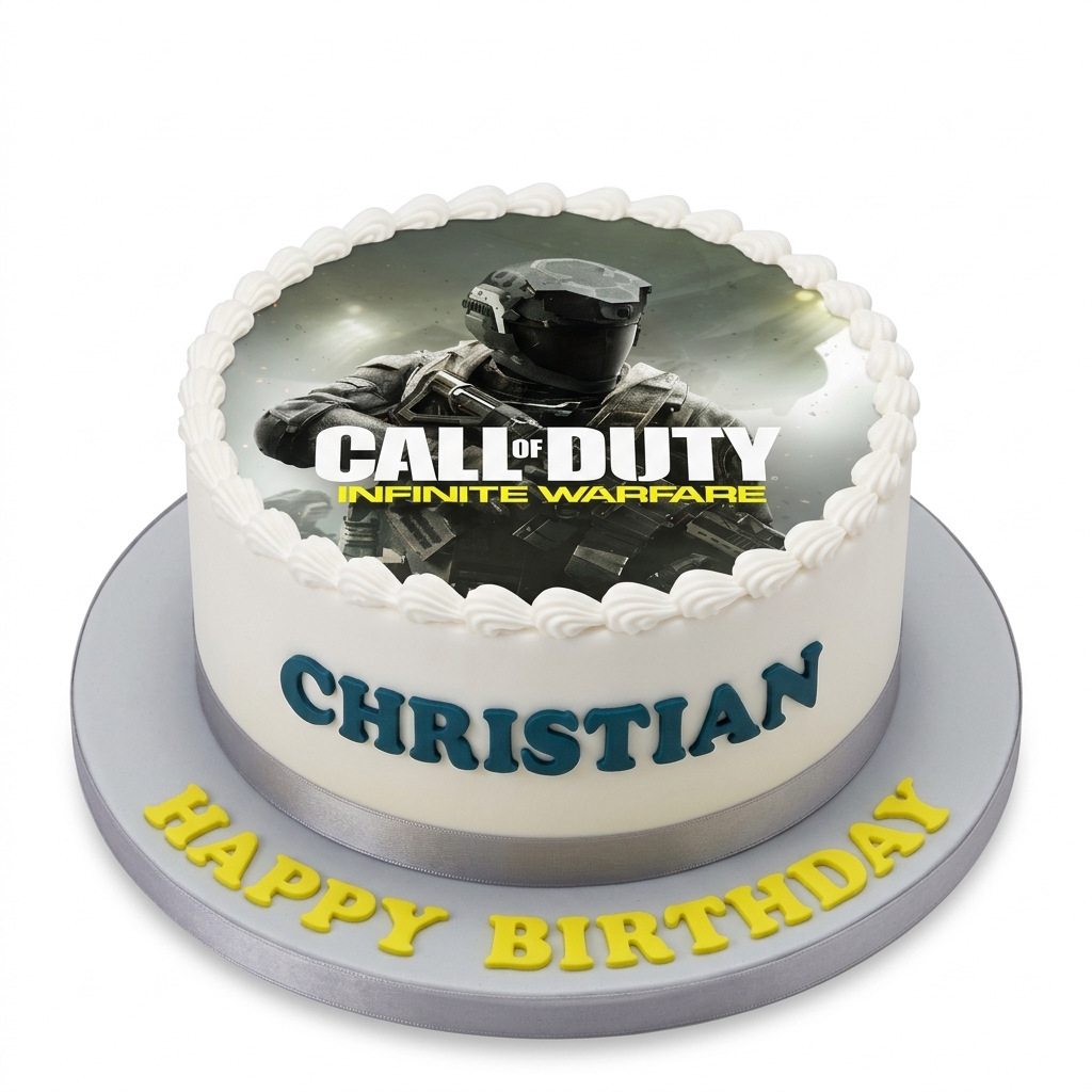 Call of Duty Gaming Birthday Cake
