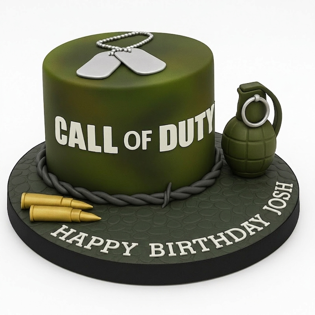Call of Duty Birthday Cake