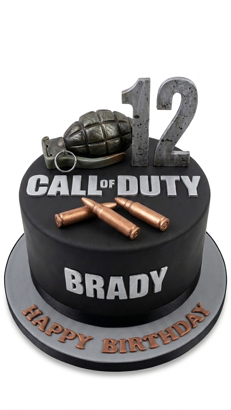 Call of Duty Gaming Birthday Cake