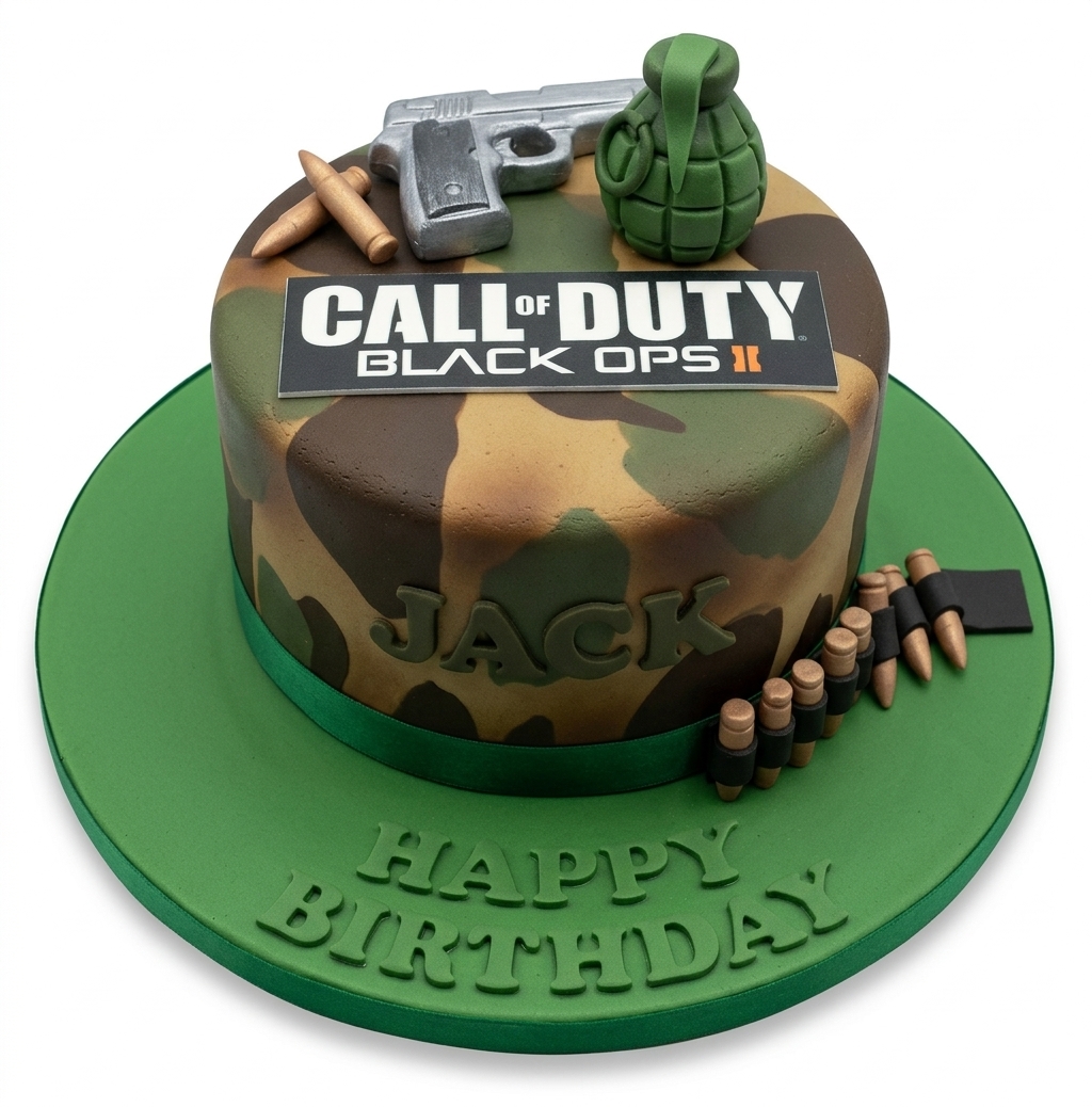 Call of Duty Black Ops Birthday Cake