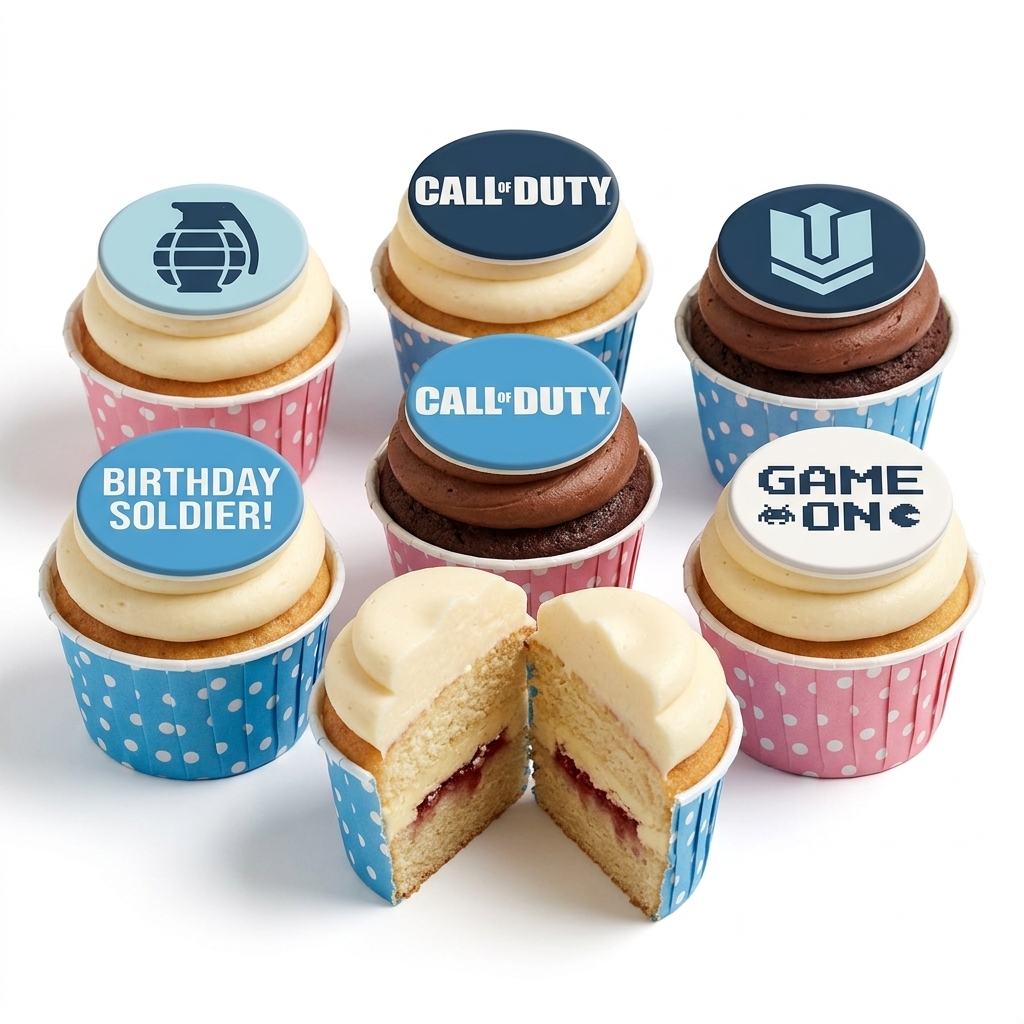 Call of Duty Gaming Birthday Cupcakes