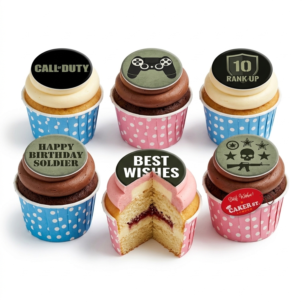 Call of Duty Gaming Birthday Cupcakes