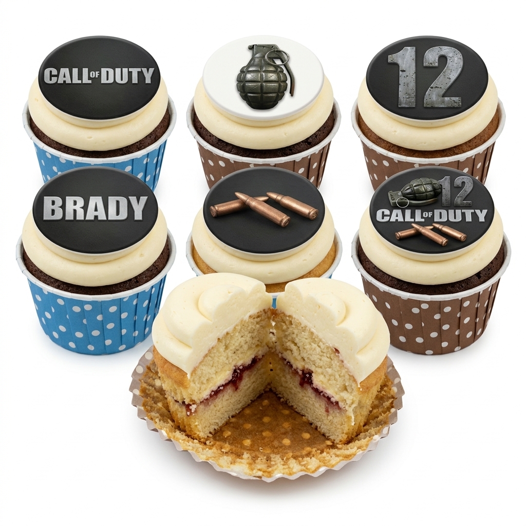 Call of Duty Gaming Birthday Cupcakes