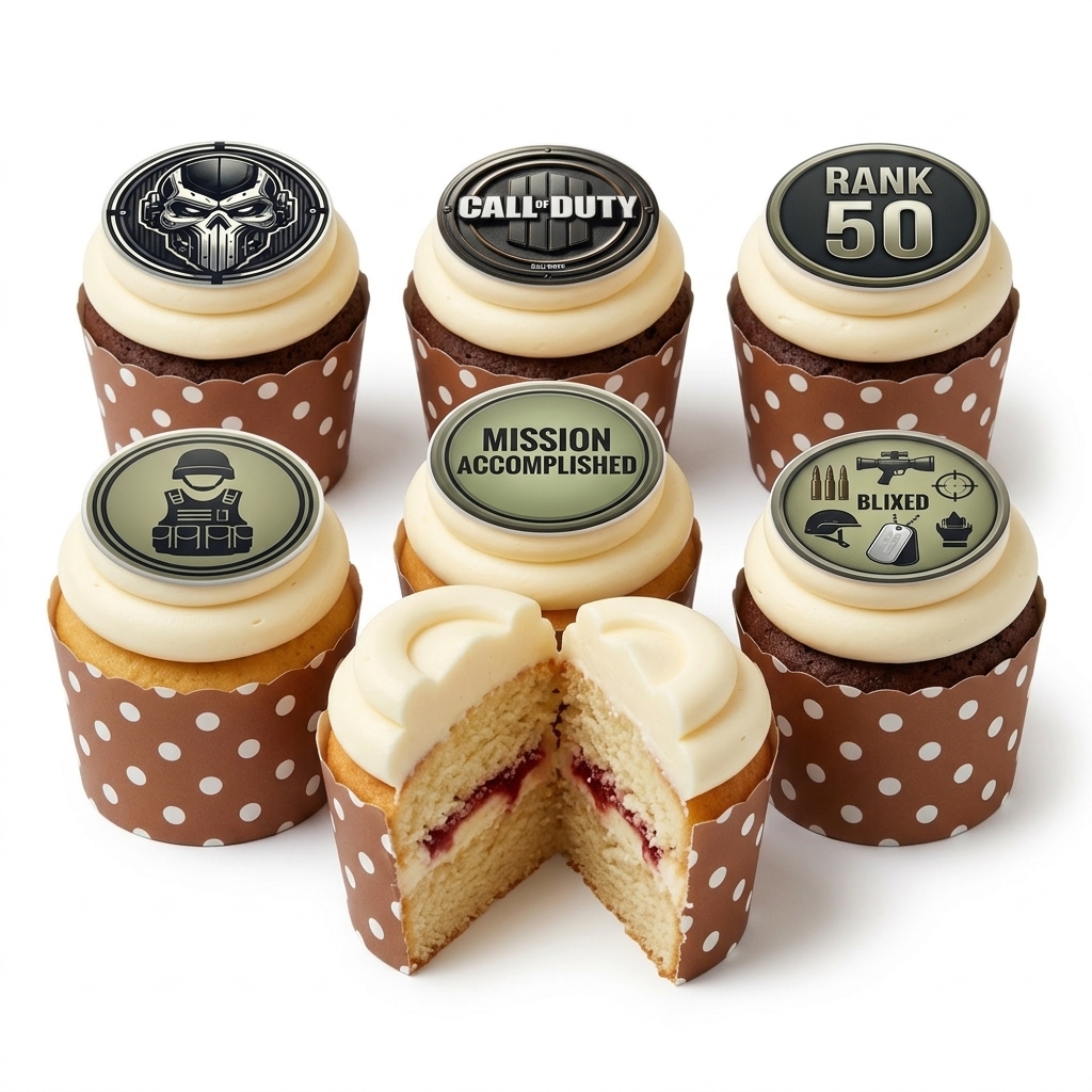Call of Duty Gaming Birthday Cupcakes