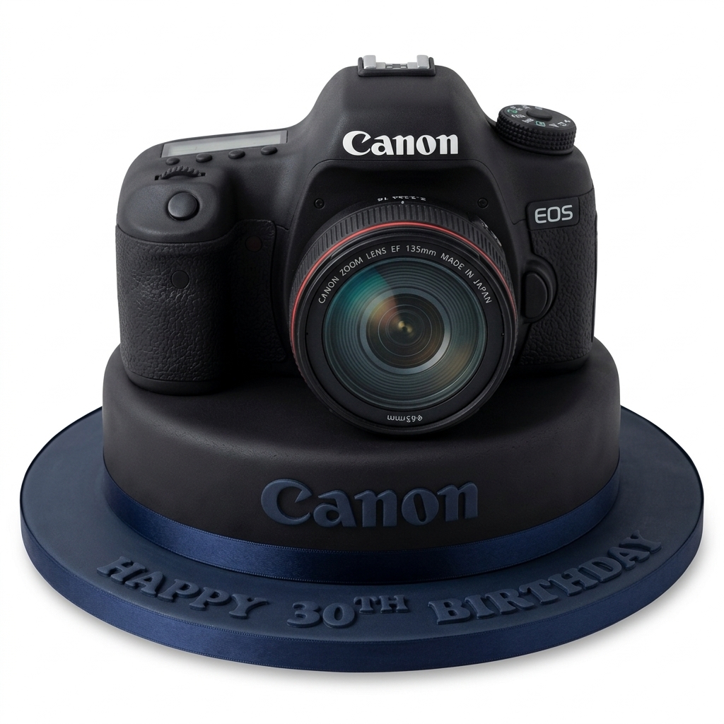 Camera Theme Birthday Cake