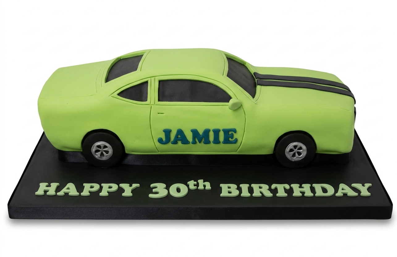 Racing Car Birthday Cake
