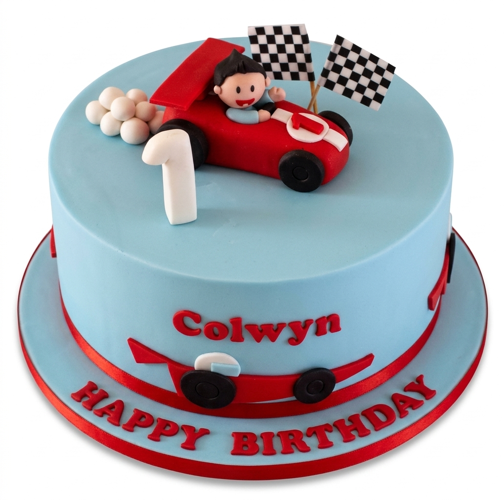 Racing Car Birthday Cake