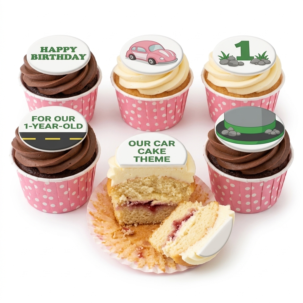 Car Theme Birthday Cupcakes for Kids