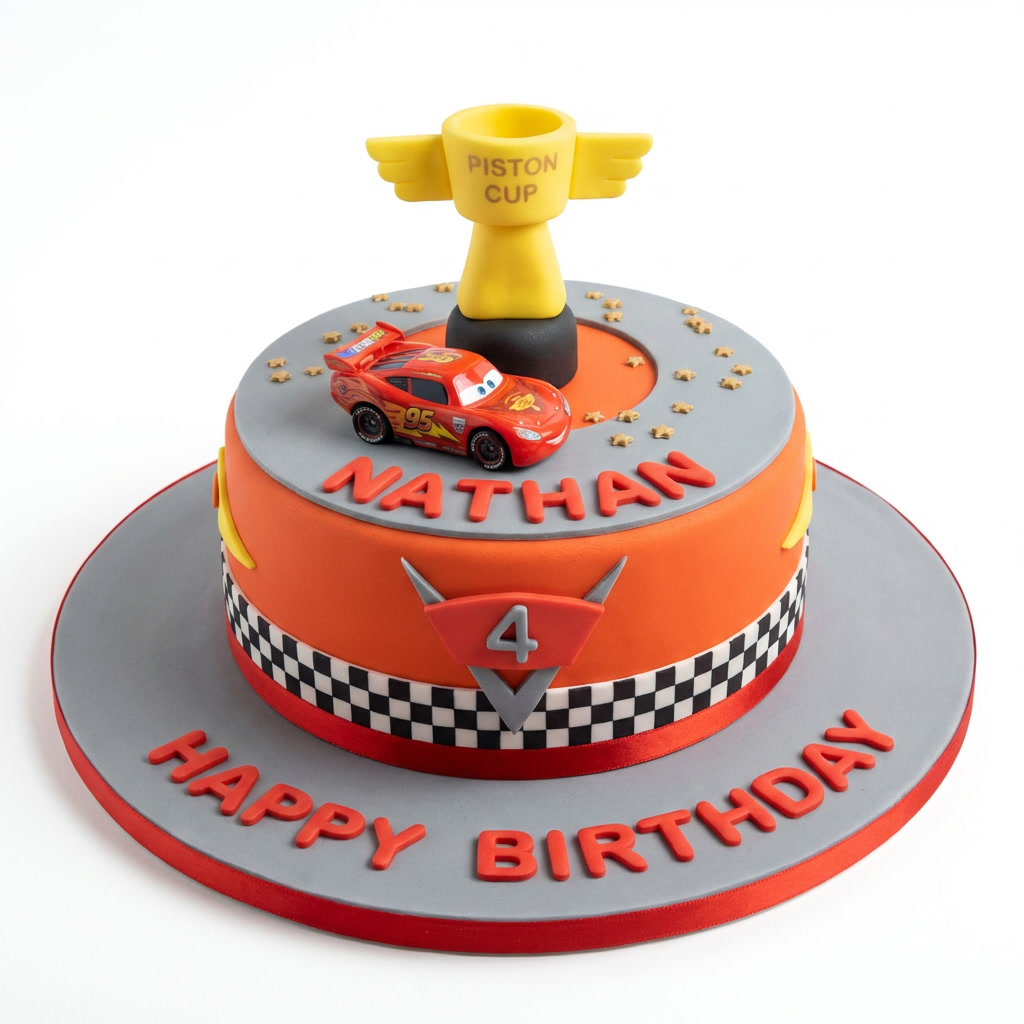 Lightning McQueen Birthday Cake