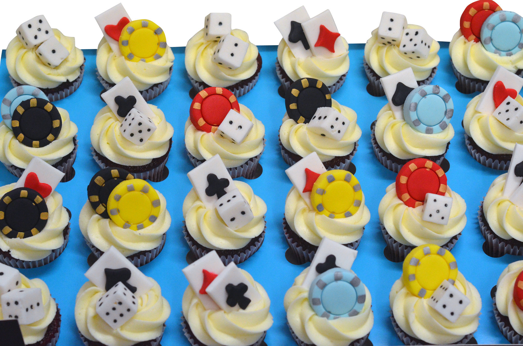 Casino Theme Cupcakes - Pack of 6