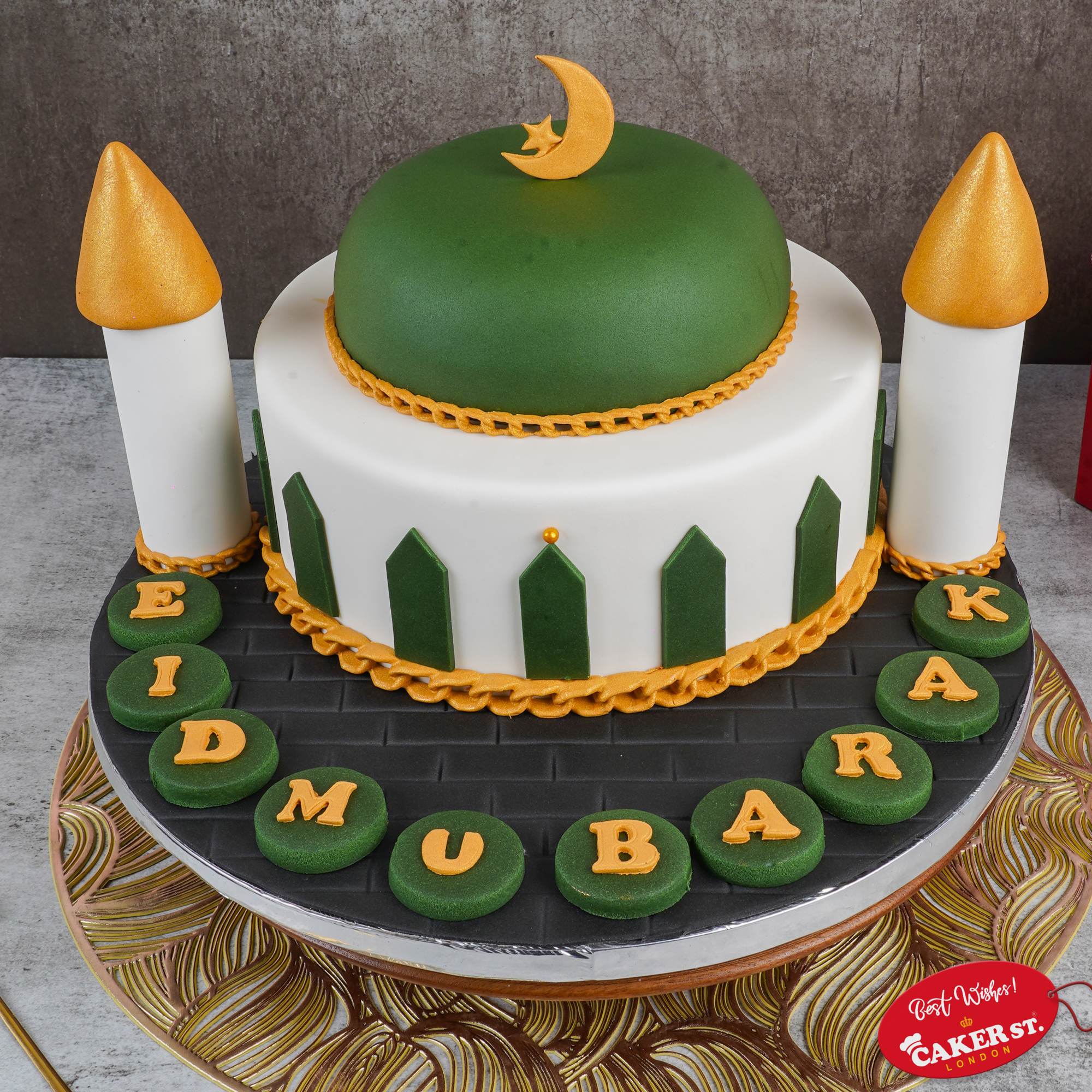 Celestial Minaret Eid Cake