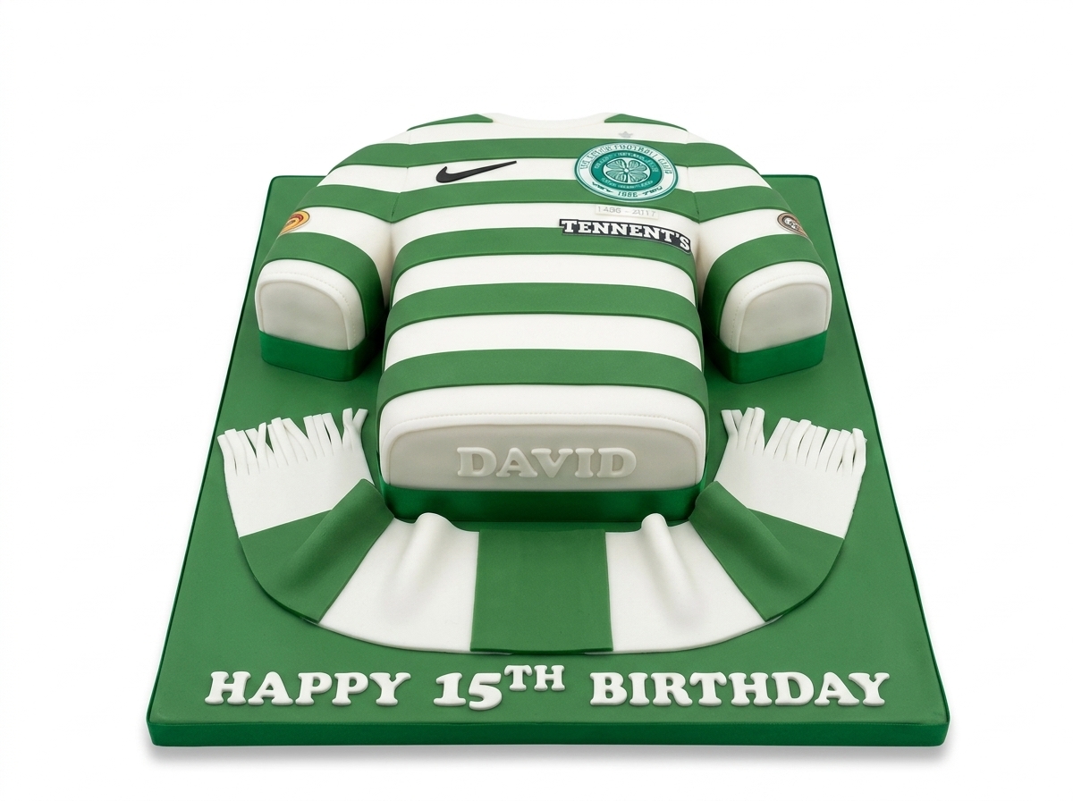 Celtic FC Football Shirt Birthday Cake