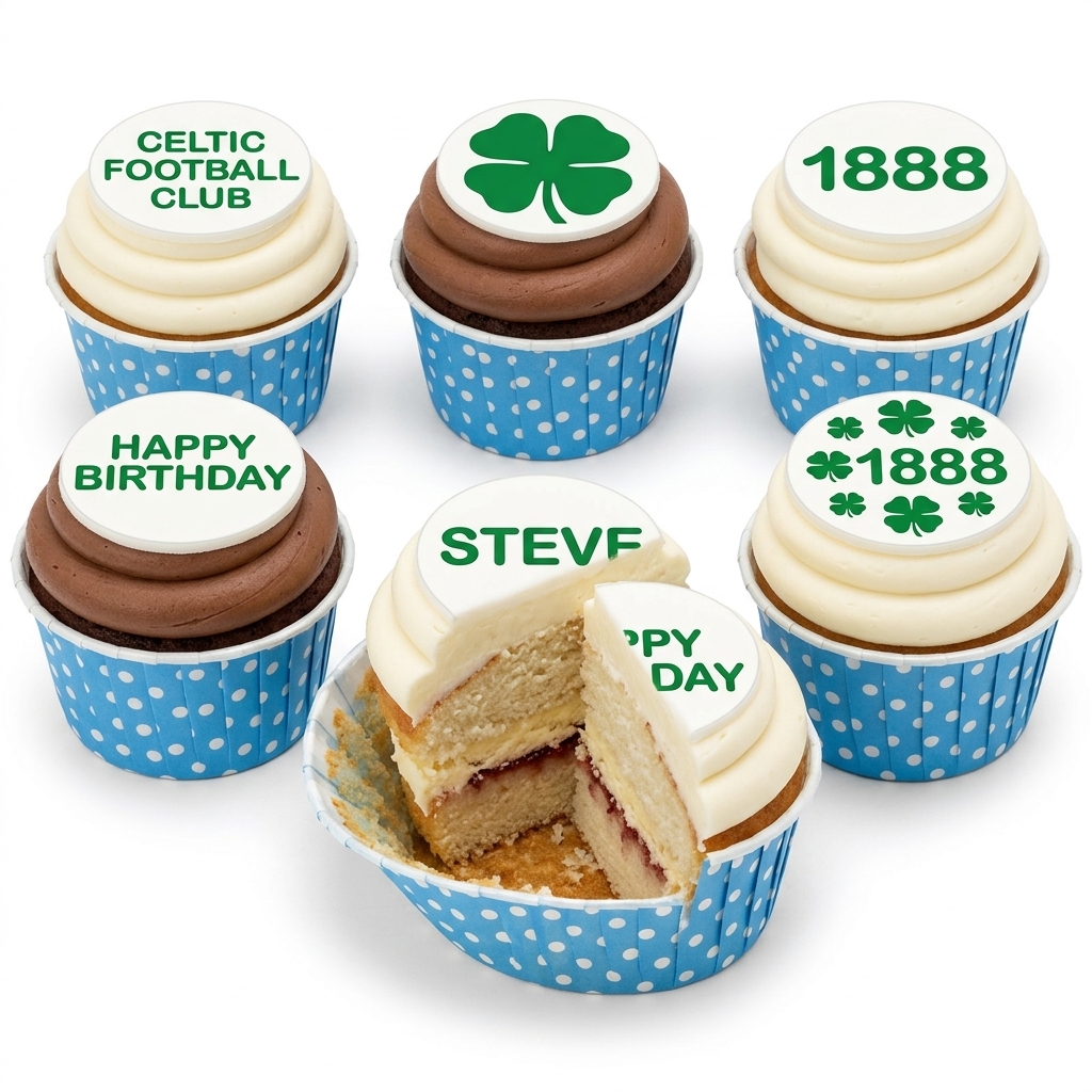 Celtic Football Club Birthday Cupcakes
